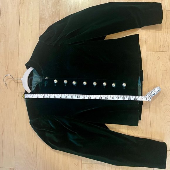 Austrian Trachtjacke Green Velvet - Picture 3 of 4